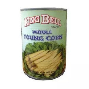 King Bell Whole Baby Corn Tin