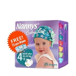 Nannys Baby Love Diaper Belt 4+ Maxi Plus 10-20 kg (Free Wipes 72 pcs)