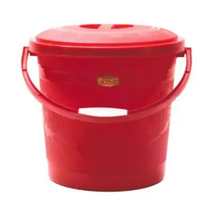 Npoly Design Bucket With Lead (Red